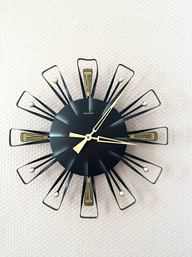 Horloge vintage murale allemande, 1960
