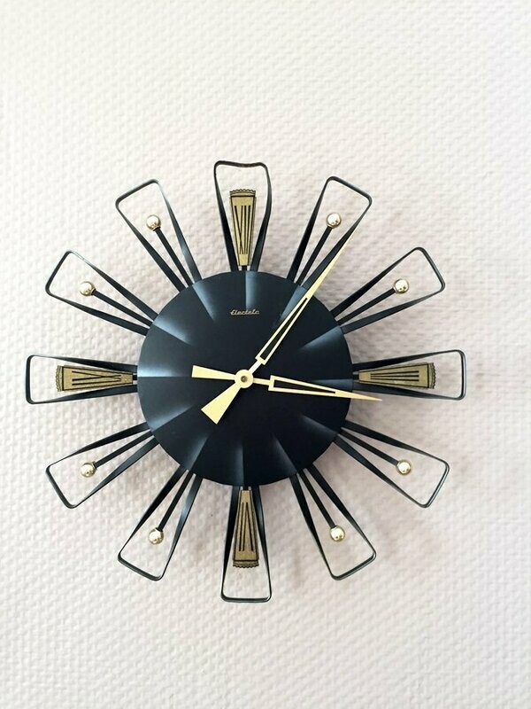 Horloge vintage murale allemande, 1960