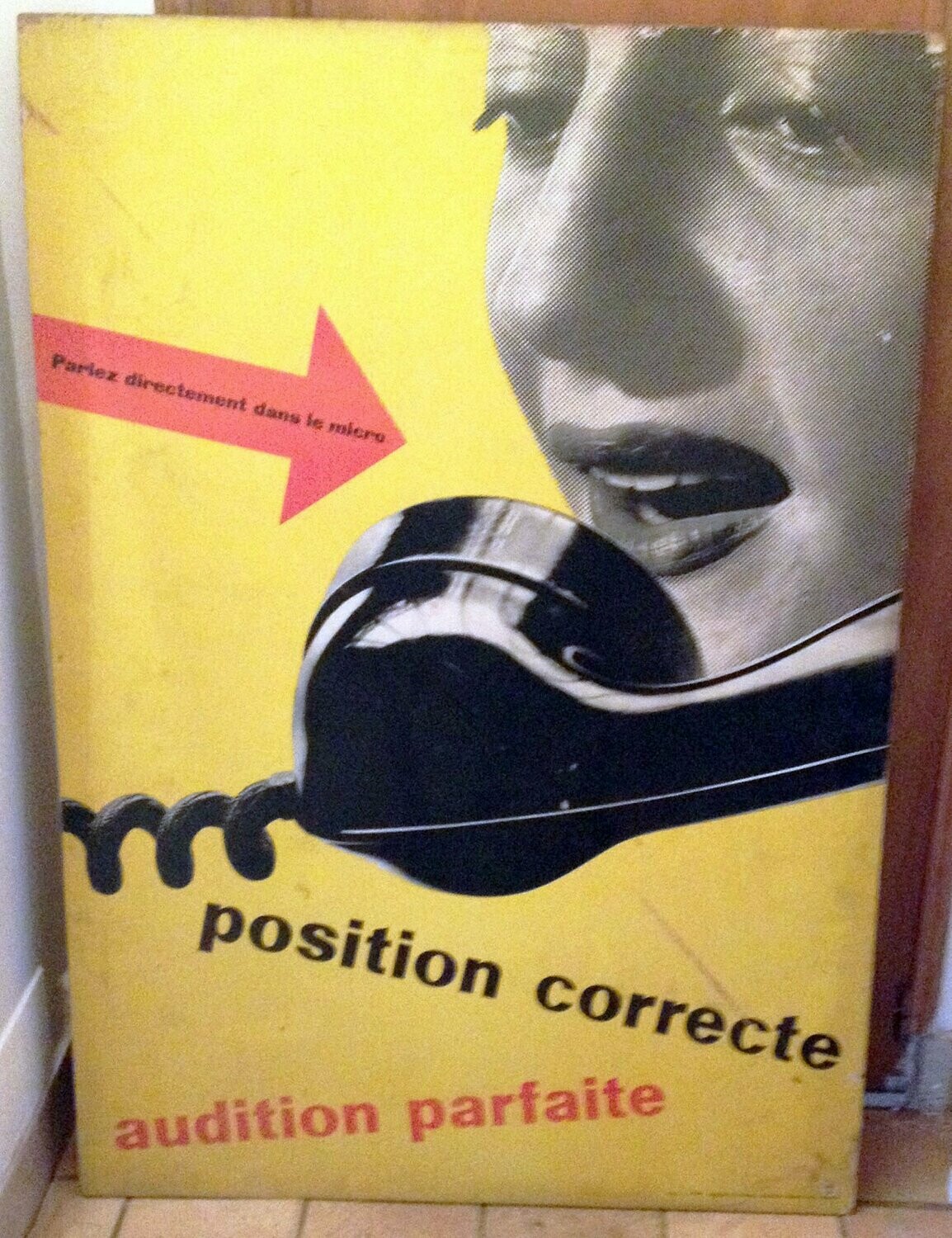 Affiche vintage PTT, années 50