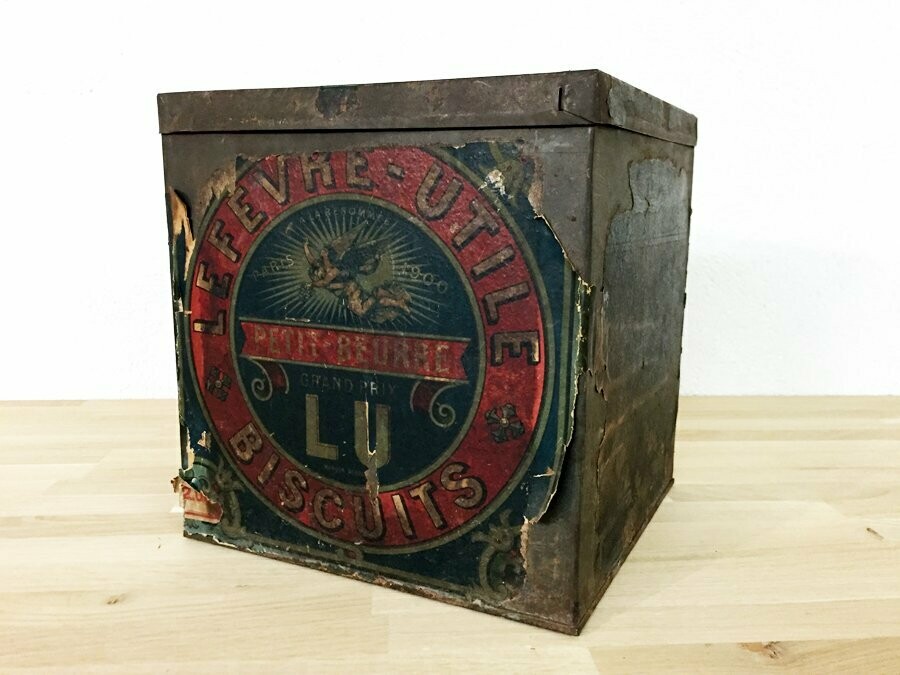 Boite à biscuits lu vintage, 1950