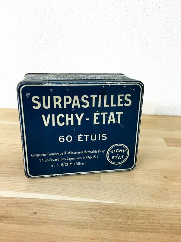 Boite pastille Vichy ancienne, 1950