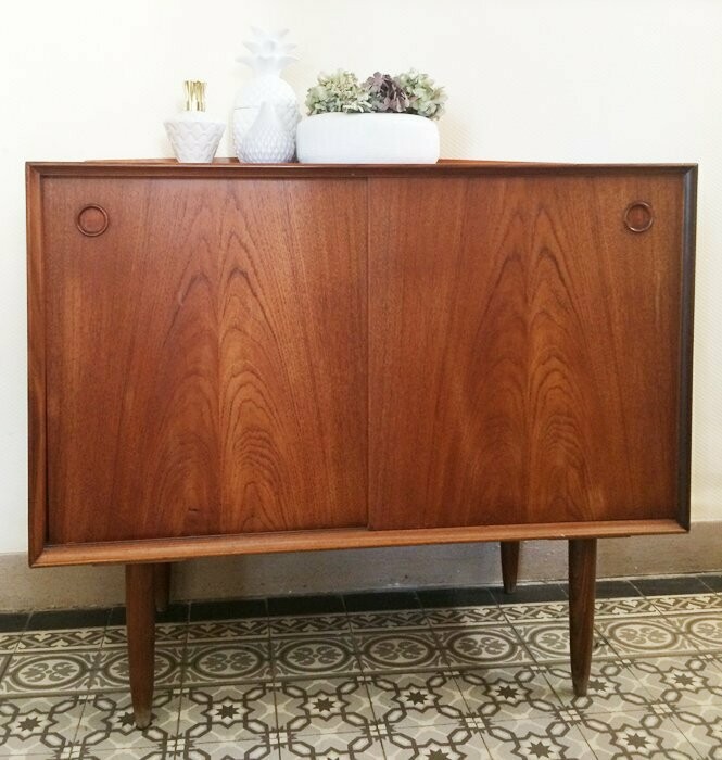 Sideboard scandinave en teck, 1960
