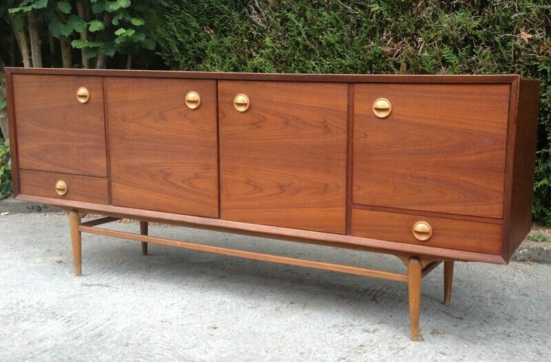 Enfilade vintage scandinave en teck, 1960