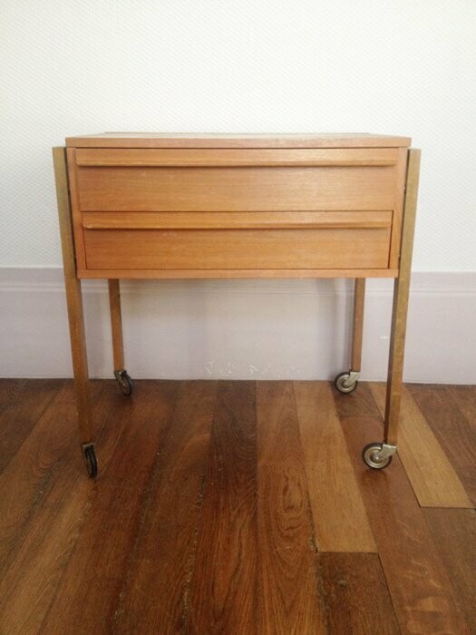 Travailleuse scandinave en teck, 1960