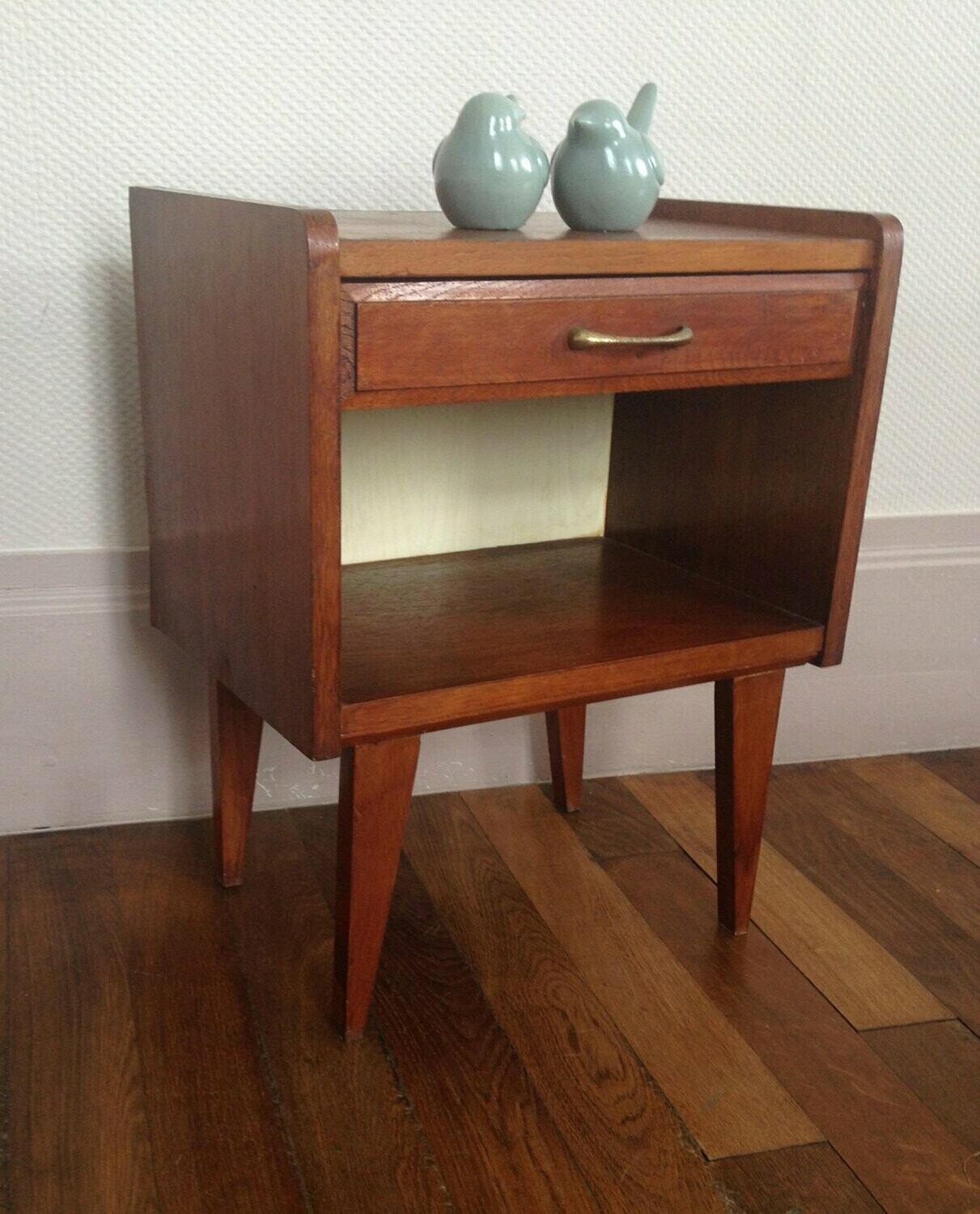 Chevet vintage pieds compas, 50 s