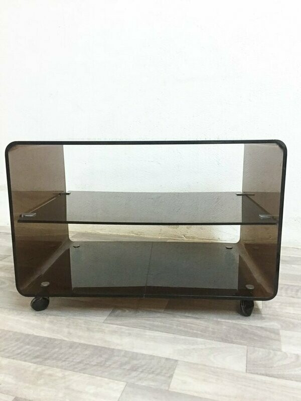 Table basse Michel Dumas plexiglas, 1970