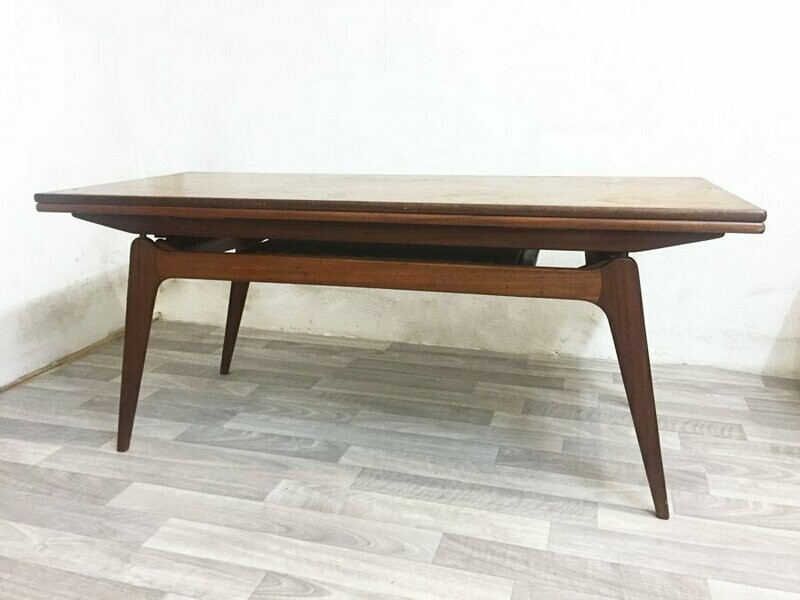 Table basse scandinave 2 en 1, 1960