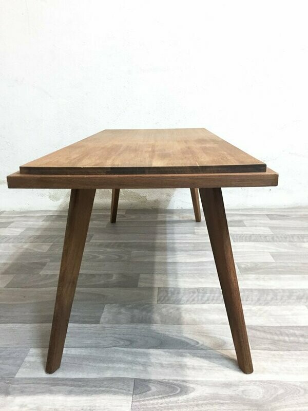 Table basse pieds compas vintage 1960