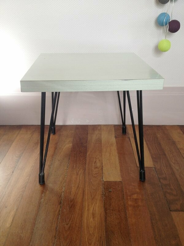 Table basse bistrot en Formica, 1960