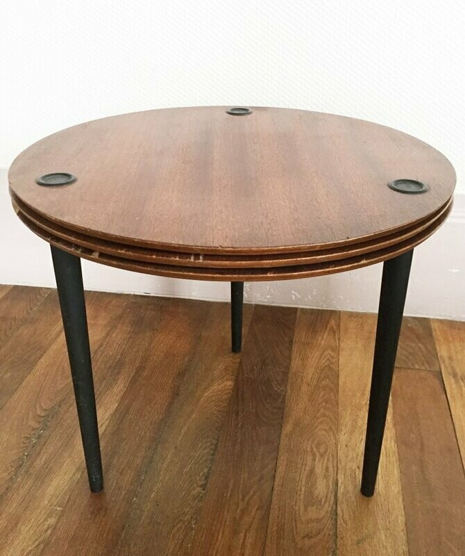 Table gigogne emboitable « PARTROY », PIERRE CRUEGE  - 1950