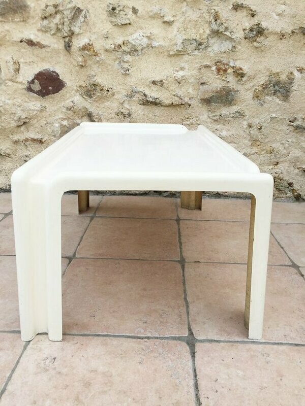 Table basse fibre de verre, 1970