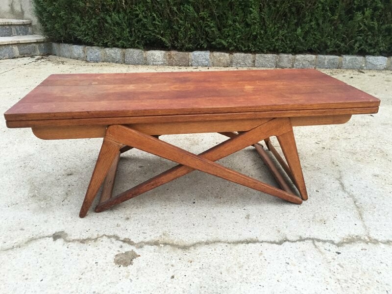 Table relevable 4 en 1 vintage, années 60