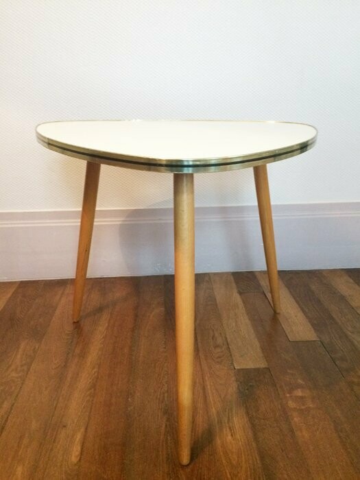Table tripode vintage haricot, 1950