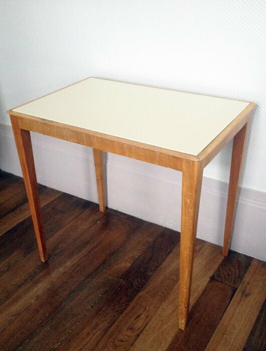 Table d' appoint vintage « Nougat » chic, 1960