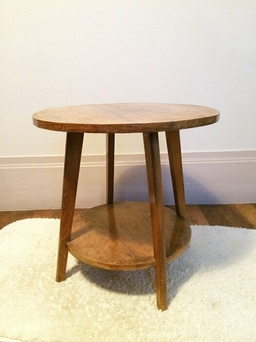 Table tripode ronde, années 50