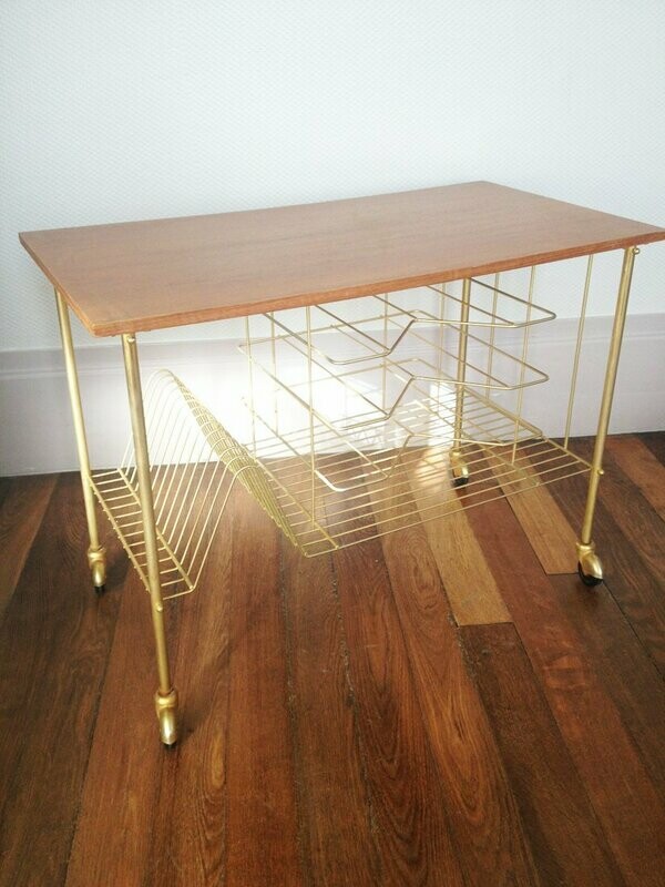 Table porte vinyles vintage, 1960
