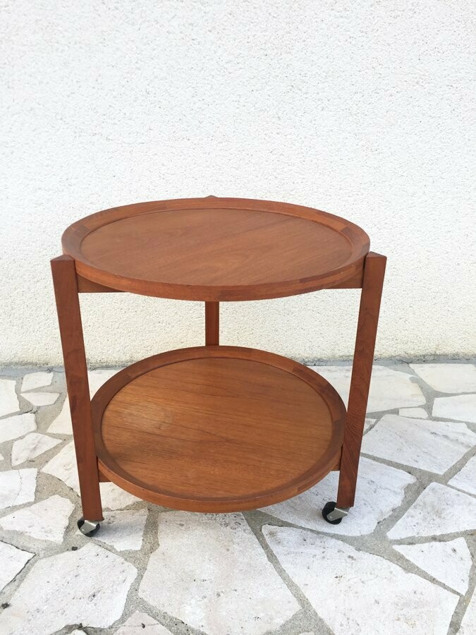 Desserte teck scandinave Sika Møbler, 1960