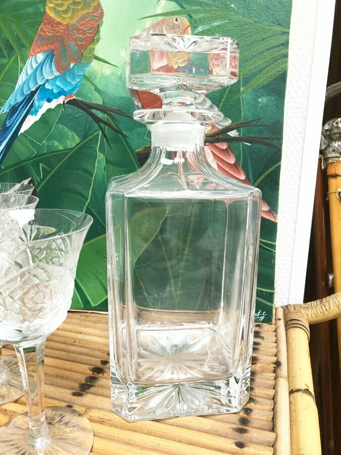 Carafe à whisky, cristal taillé, 1960 Carafe à whisky, cristal taillé, 1960
