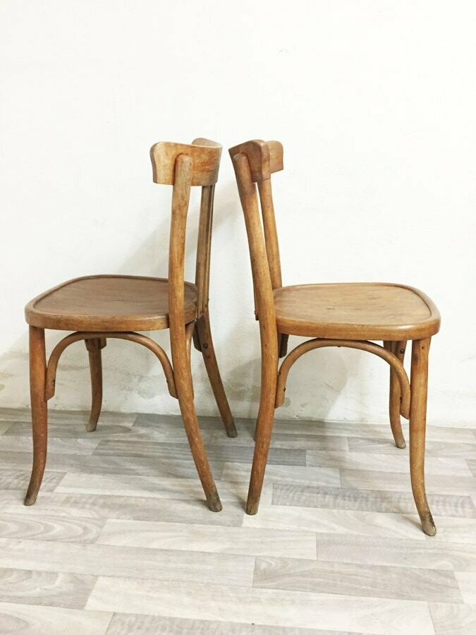 Paire de chaises bistrot, 1950
