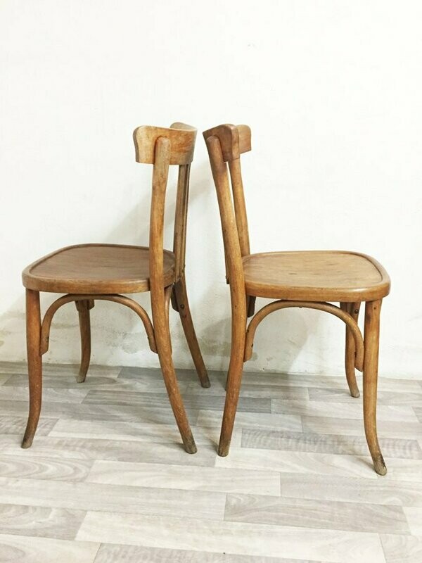 Paire de chaises bistrot, 1950 Paire de chaises bistrot, 1950