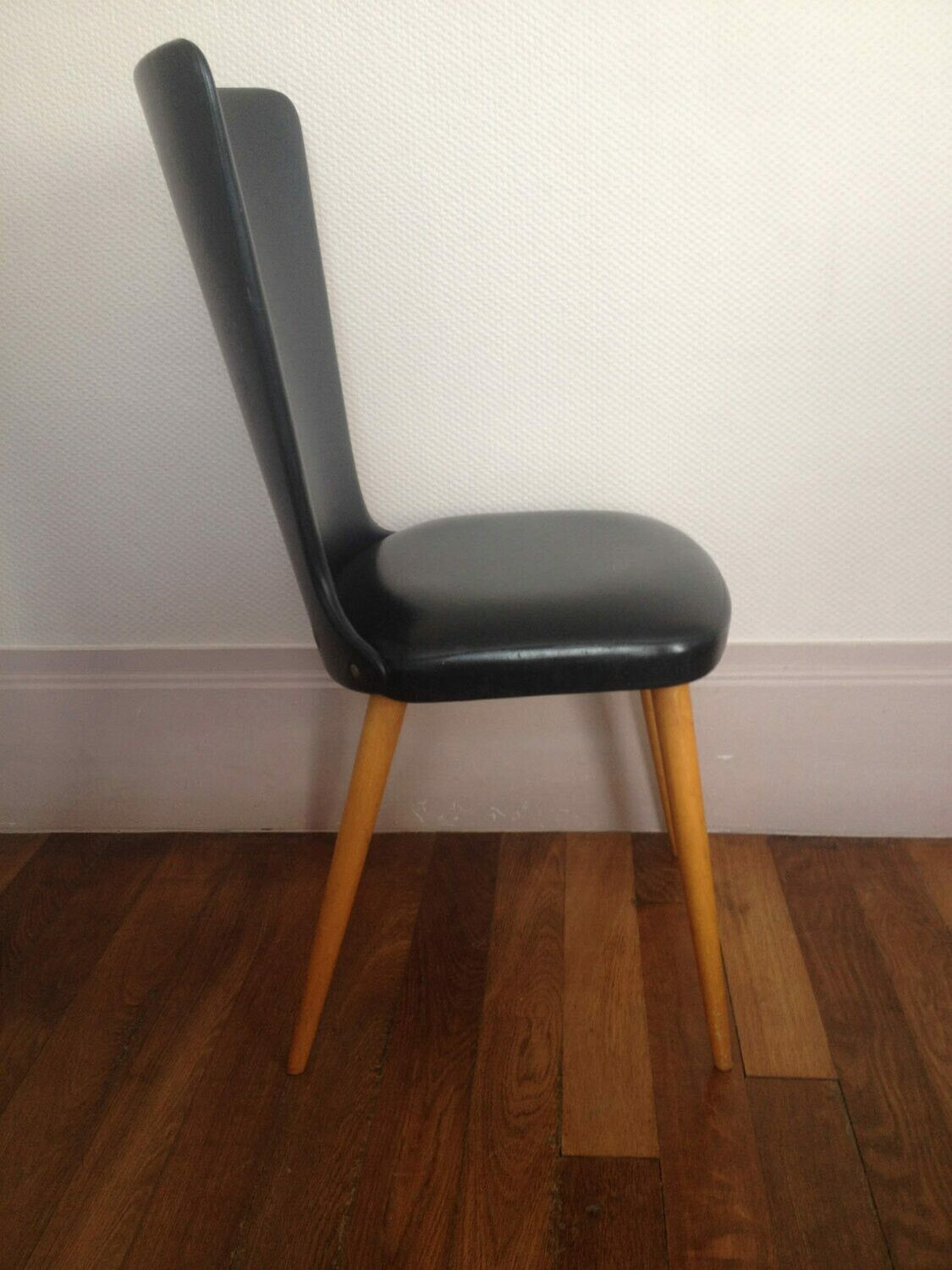 Chaise vintage pieds compas, 1960