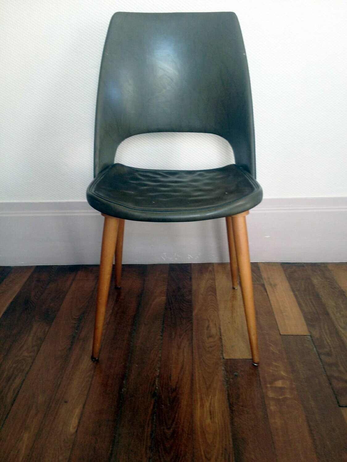 Chaise vintage pieds compas, 1960