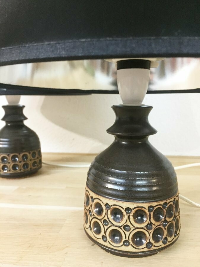 Paire lampes de chevet Pottery Jersey, 1970