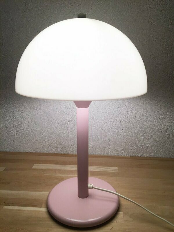 Lampe "Aluminor" rose vintage, 1970