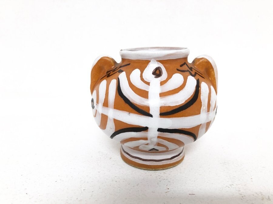 Céramique Kéraluc Quiper motif ethnique, 1970