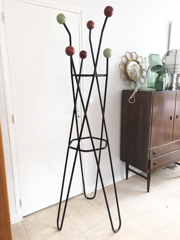 Porte manteaux à boules vintage, 1960
