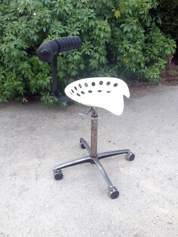 Tabouret "Faucheuse", design E. Fermigier et JP. Broc pour Mirima, 1971