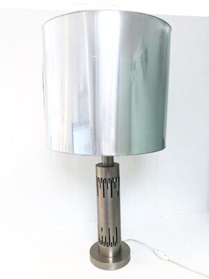 Lampe aluminium vintage, 1970