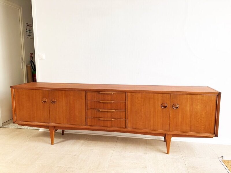 Enfilade scandinave en teck, 1960