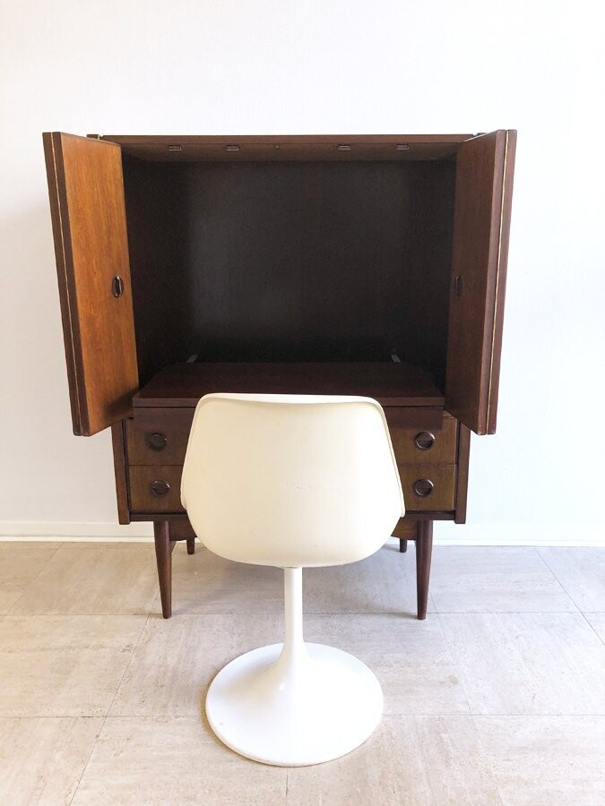 Meuble bureau scandinave en teck, 1970