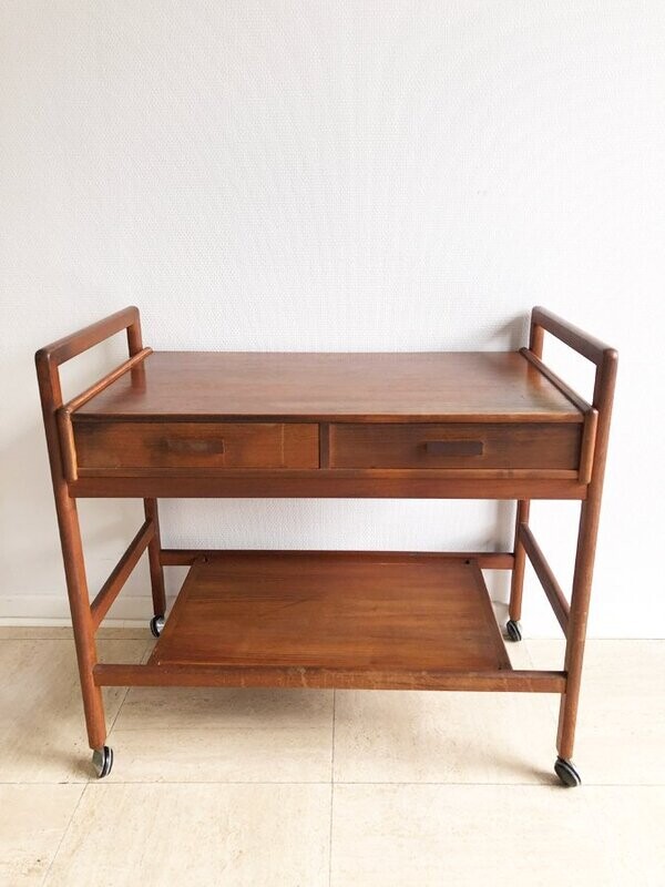 Desserte scandinave en teck, 1960