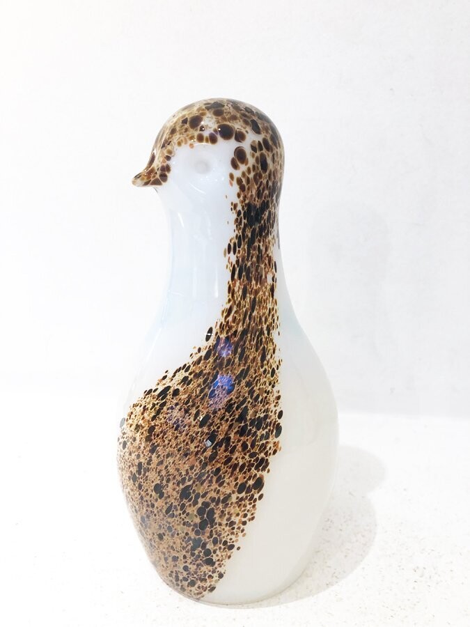 Manchot stylisé, verre de Murano