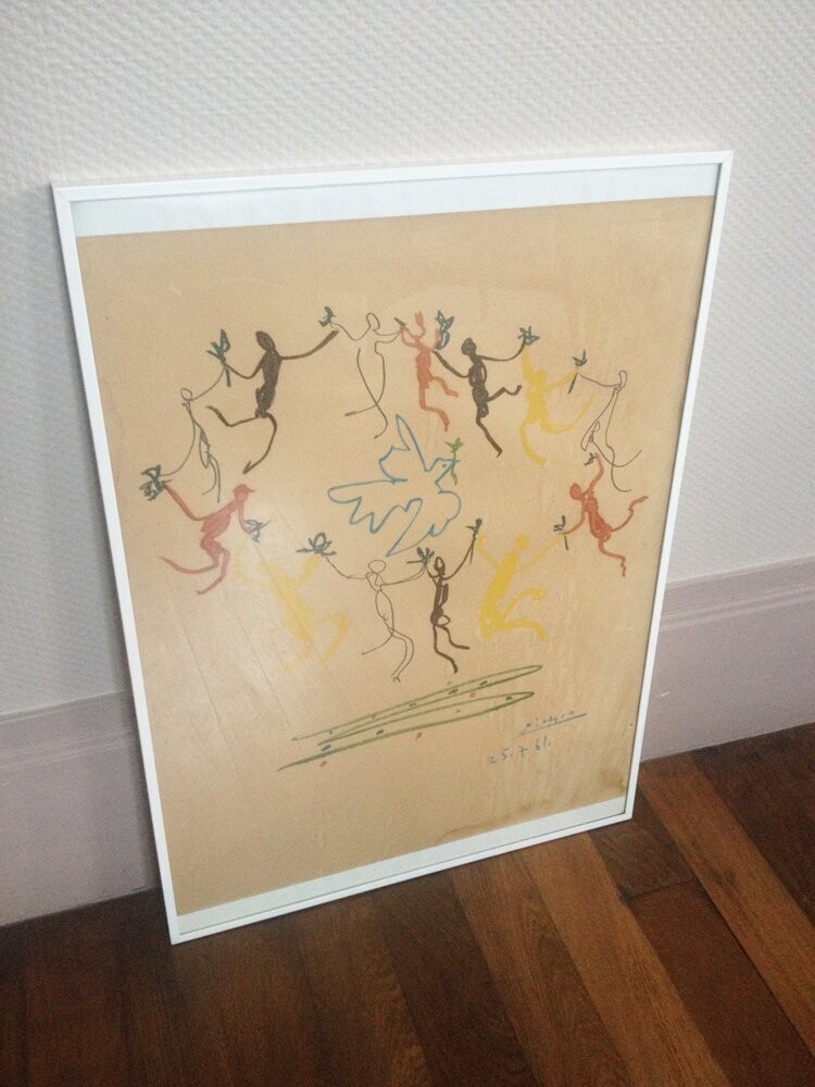 Lithographie Pablo PICASSO « La ronde de la paix, 1961 »
