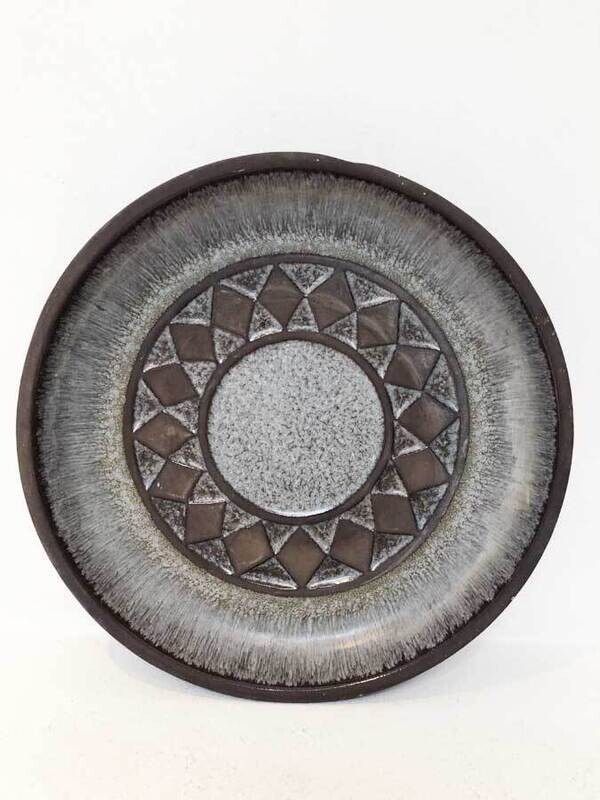 Plat scandinave en céramique, 1970