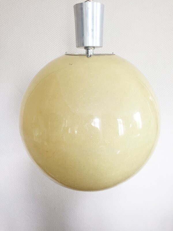 Suspension XXL fibre de verre, design 1970
