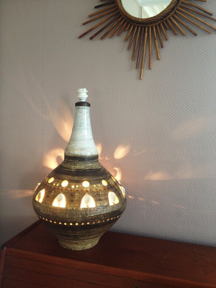 Lampe céramique « GEORGES PELLETIER », 1970
