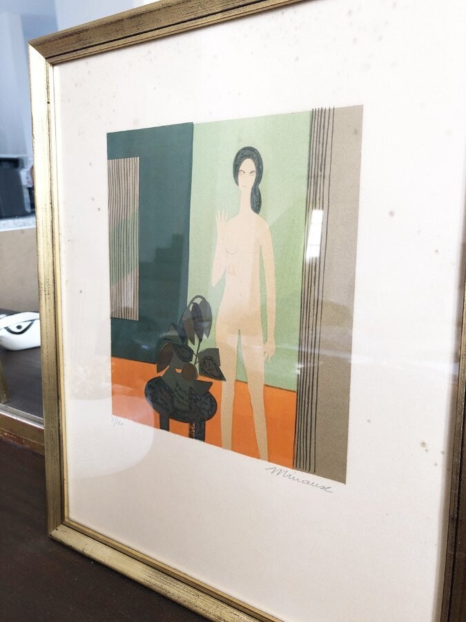 MINAUX André (1923-1986)- Lithographie originale "Femme nue"
