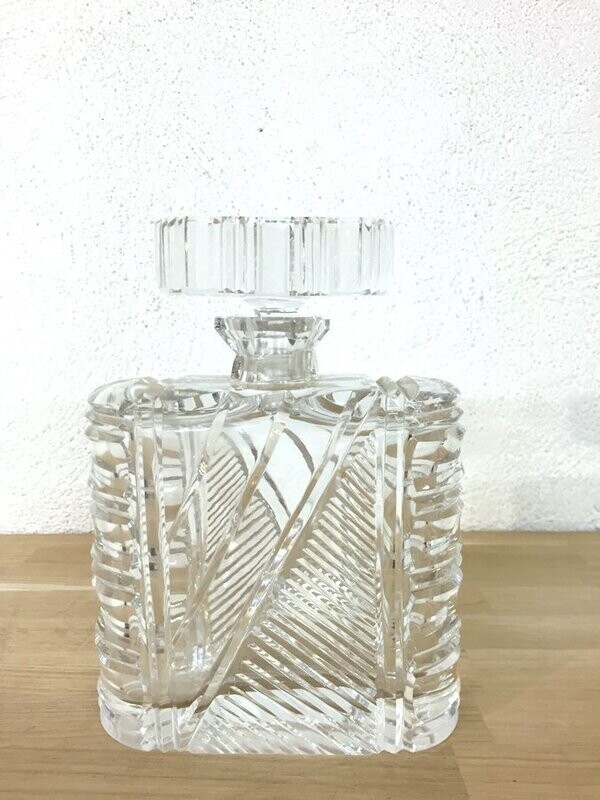 Carafe à whisky ancienne cristal blanc