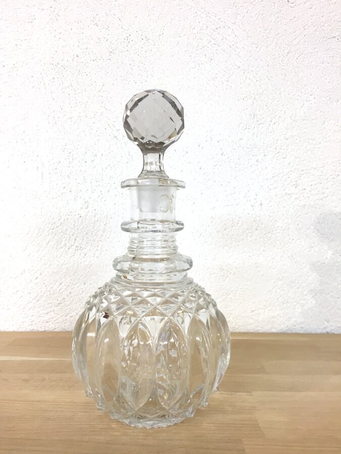Carafe liqueur cristal de bohème, 1950