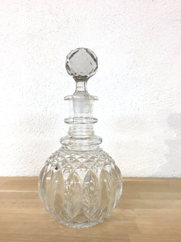 Carafe liqueur cristal de bohème, 1950