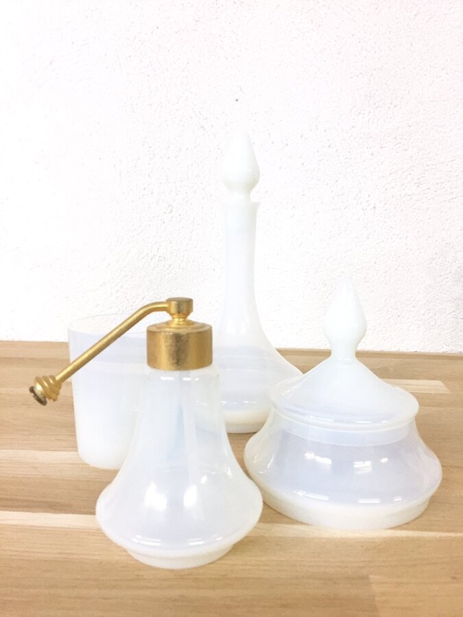 Ensemble de parfum en verre de Murano, 1950
