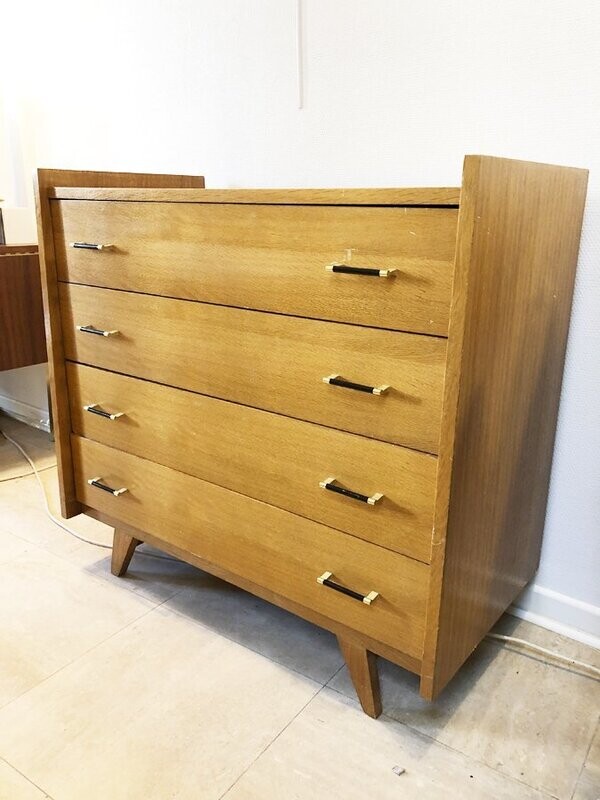 Commode vintage pieds compas, 1960