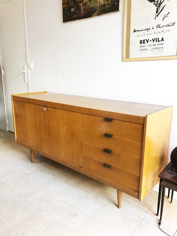 Enfilade vintage moderniste, Éd. Charron, 1960