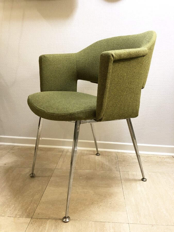 Fauteuil bureau chrome & Kvadrat, 1970