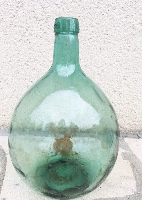 Dame Jeanne vert émeraude, 5L
