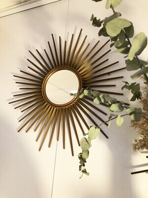 Miroir soleil laiton Chaty Vallauris, 50 cm